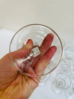 Art Deco Gläser aus Pressglas, Frankreich, 1920er, 18 . Set