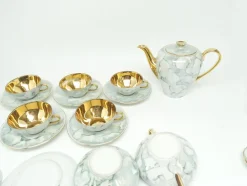 Art Deco Julita Kaffeeservice von Wawel Pottery, Polen, 1960er, 15 . Set