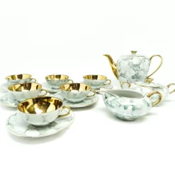 Art Deco Julita Kaffeeservice von Wawel Pottery, Polen, 1960er, 15 . Set