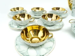 Art Deco Julita Kaffeeservice von Wawel Pottery, Polen, 1960er, 15 . Set