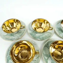 Art Deco Julita Kaffeeservice von Wawel Pottery, Polen, 1960er, 15 . Set