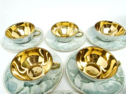 Art Deco Julita Kaffeeservice von Wawel Pottery, Polen, 1960er, 15 . Set
