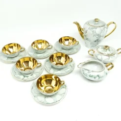 Art Deco Julita Kaffeeservice von Wawel Pottery, Polen, 1960er, 15 . Set