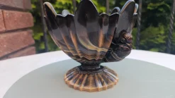 Art Deco Kuchenständer aus Glas von United Glassware STS Abel, 1930er
