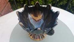 Art Deco Kuchenständer aus Glas von United Glassware STS Abel, 1930er