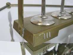 Art Deco Likörgläser aus Metall, 6 . Set