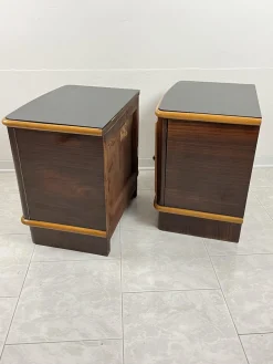 Art Deco Nachttische von Cabiate Furniture, Italien, 1930er, 2er Set