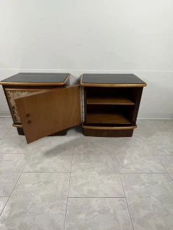 Art Deco Nachttische von Cabiate Furniture, Italien, 1930er, 2er Set