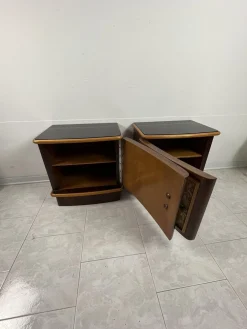 Art Deco Nachttische von Cabiate Furniture, Italien, 1930er, 2er Set