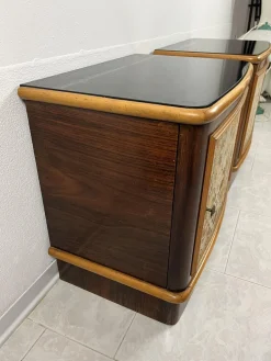 Art Deco Nachttische von Cabiate Furniture, Italien, 1930er, 2er Set