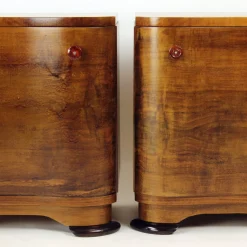 Art Deco Nachttische von Jindřich Halabala für Up Závody, 1930er, 2er Set