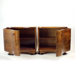 Art Deco Nachttische von Jindřich Halabala für Up Závody, 1930er, 2er Set