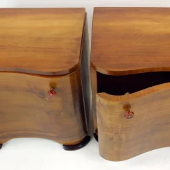 Art Deco Nachttische von Jindřich Halabala für Up Závody, 1930er, 2er Set
