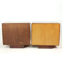 Art Deco Nachttische von Jindřich Halabala für Up Závody, 1930er, 2er Set