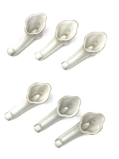 Art Deco Porzellan Messerbank & Liege von Oscar Schlegelmilch, 1920er, 12 Set