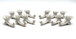 Art Deco Porzellan Messerbank & Liege von Oscar Schlegelmilch, 1920er, 12 Set