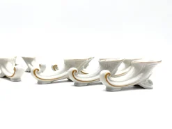 Art Deco Porzellan Messerbank & Liege von Oscar Schlegelmilch, 1920er, 12 Set