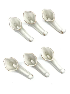 Art Deco Porzellan Messerbank & Liege von Oscar Schlegelmilch, 1920er, 12 Set