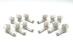 Art Deco Porzellan Messerbank & Liege von Oscar Schlegelmilch, 1920er, 12 Set