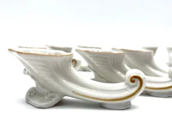 Art Deco Porzellan Messerbank & Liege von Oscar Schlegelmilch, 1920er, 12 Set
