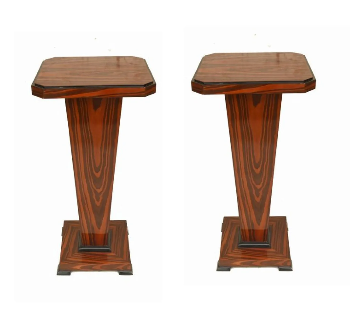 Art Deco Revival Stands Podesttische, 2er Set