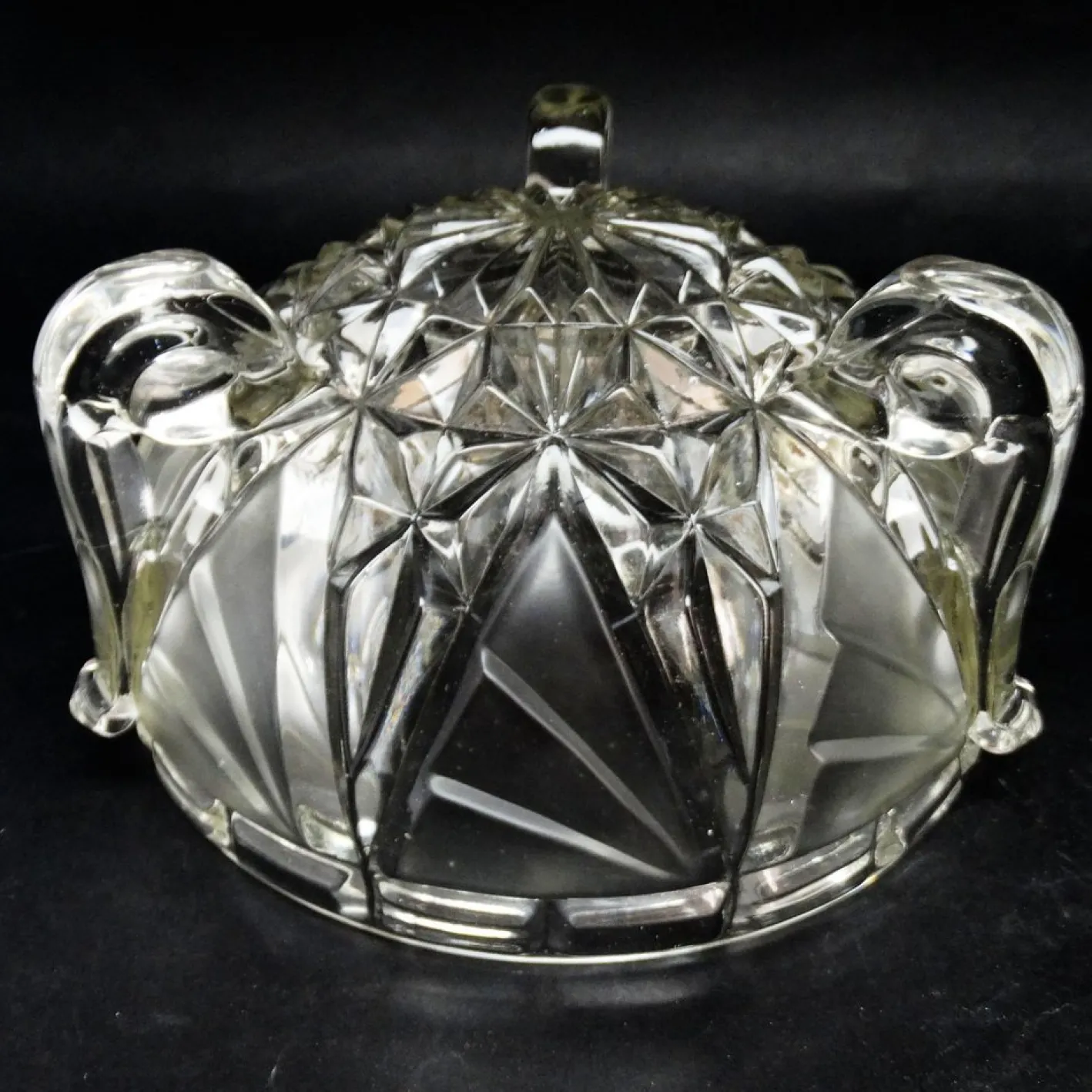 Art Deco Schale von Libochovice, Tschechoslowakei, 1950er