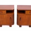Art Deco Schlafzimmertische aus Polen, 1950er, 2er Set