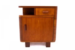 Art Deco Schlafzimmertische aus Polen, 1950er, 2er Set