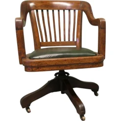 Art Deco Schreibtischstuhl aus Eiche, 1910
