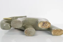 Art Deco Skulptur Elefant aus Holz, 1930er