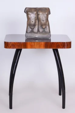 Art Deco Skulptur von Zwillingen aus Bronze, Tschechisch, 1920er