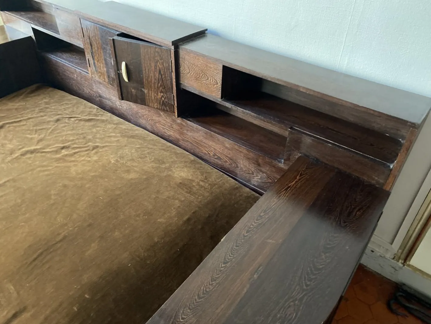 Art Deco Tagesbett aus Palmenholz, 1930er