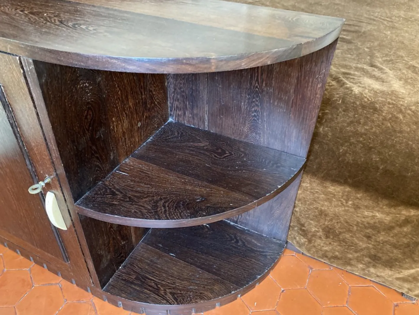 Art Deco Tagesbett aus Palmenholz, 1930er
