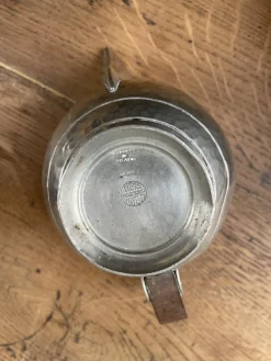 Art Deco Teekannen aus Zinn von René Delavan, 1920er, 4er Set