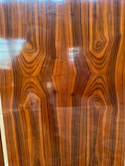 Art Deco Triptychon Raumteiler aus Nussholz Furnier, 1930er