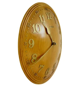 Art Deco Wanduhr aus Ulmenholz von Zenith, 1930
