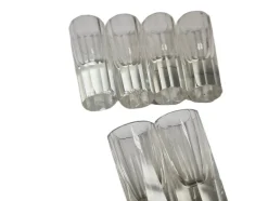 Art Deco Wodka Schnapsgläser von Hortensja Glassworks, Polen, 1950er, 7er Set