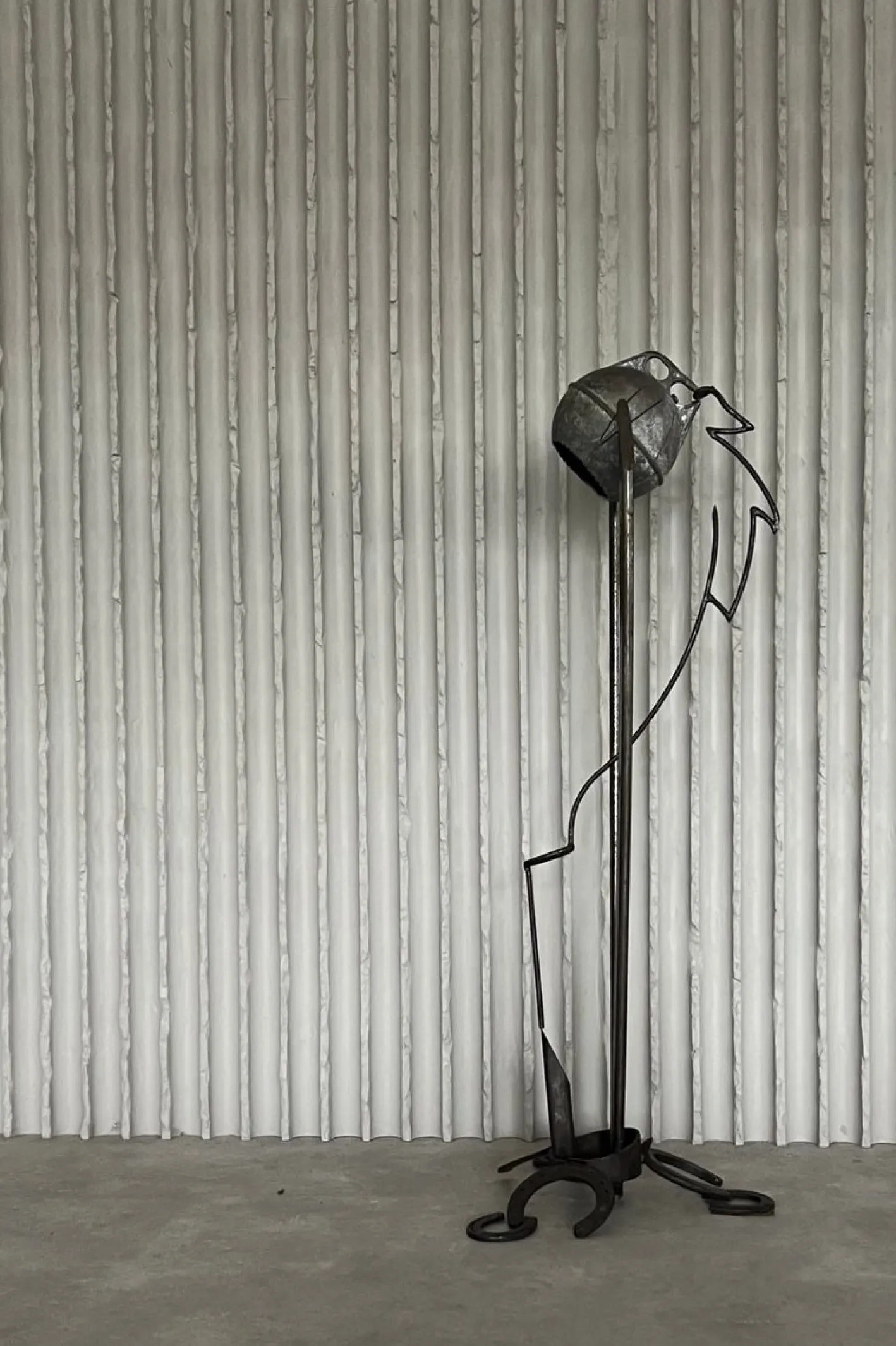Arte Povera Stehlampe, Frankreich, 1960er
