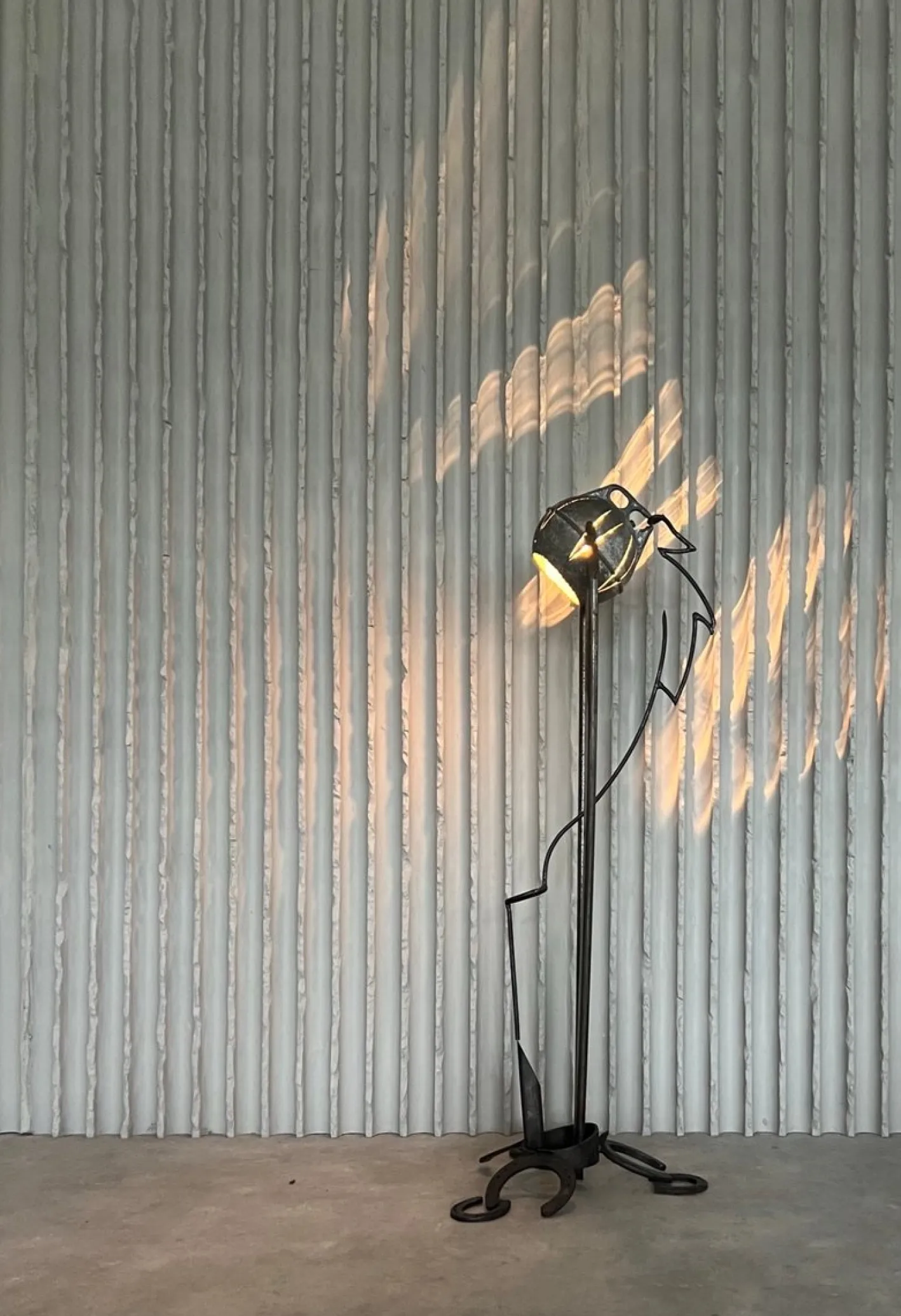 Arte Povera Stehlampe, Frankreich, 1960er