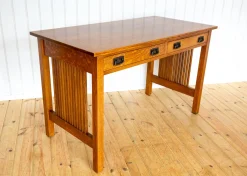 Arts-and-Crafts-Mission-Schreibtisch aus Eichenholz von L. und J.G Stickley, 1993