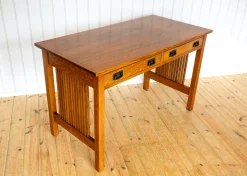 Arts-and-Crafts-Mission-Schreibtisch aus Eichenholz von L. und J.G Stickley, 1993
