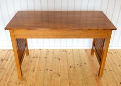 Arts-and-Crafts-Mission-Schreibtisch aus Eichenholz von L. und J.G Stickley, 1993