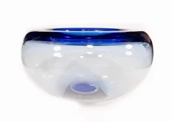 Art Schale aus mundgeblasenem Glas Modell Provence von Per Lütken für Holmegaard, Dänemark, 1955