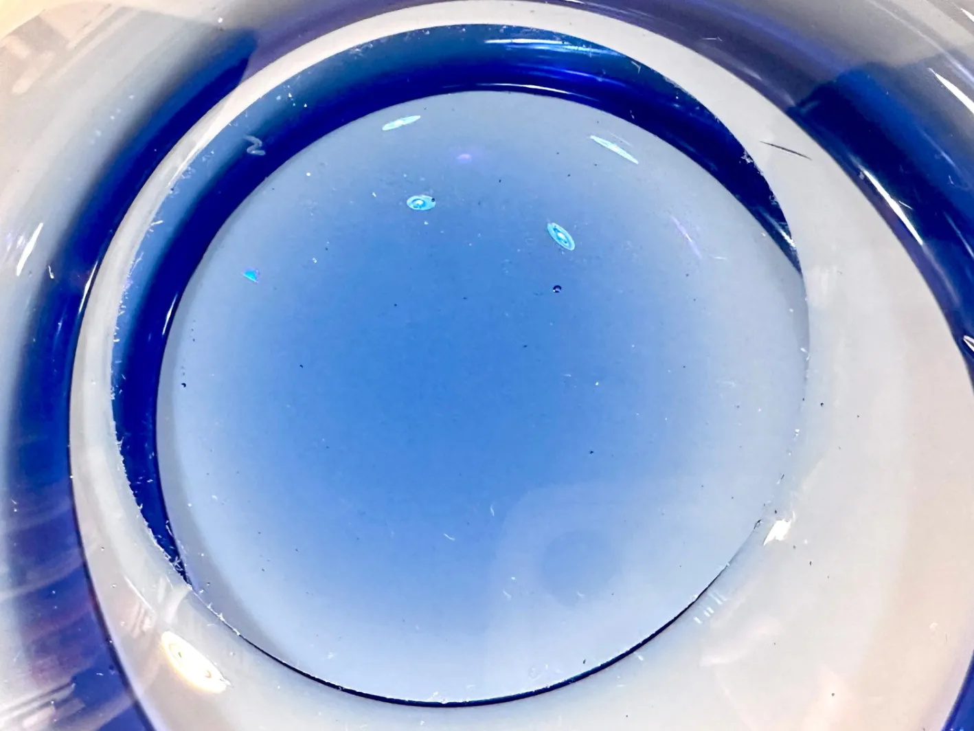 Art Schale aus mundgeblasenem Glas Modell Provence von Per Lütken für Holmegaard, Dänemark, 1955