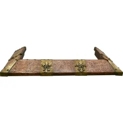 Arts & Crafts Viktorianischer Kotflügel aus Messing & Kupfer, 1890er