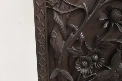 Asiatische geschnitzte Holzsäulen, 1890er, 2er Set