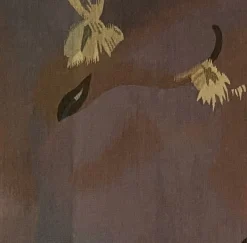 Aubusson Tapisserie nach dem Gemälde Manao Tupapau von Gauguin