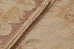 Aubusson Teppich in Beige mit bunten Blumenmustern von Rug&Kilim