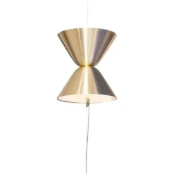 Aureole Stehlampe aus Messing & pulverbeschichtetem Stahl von Moss Objects