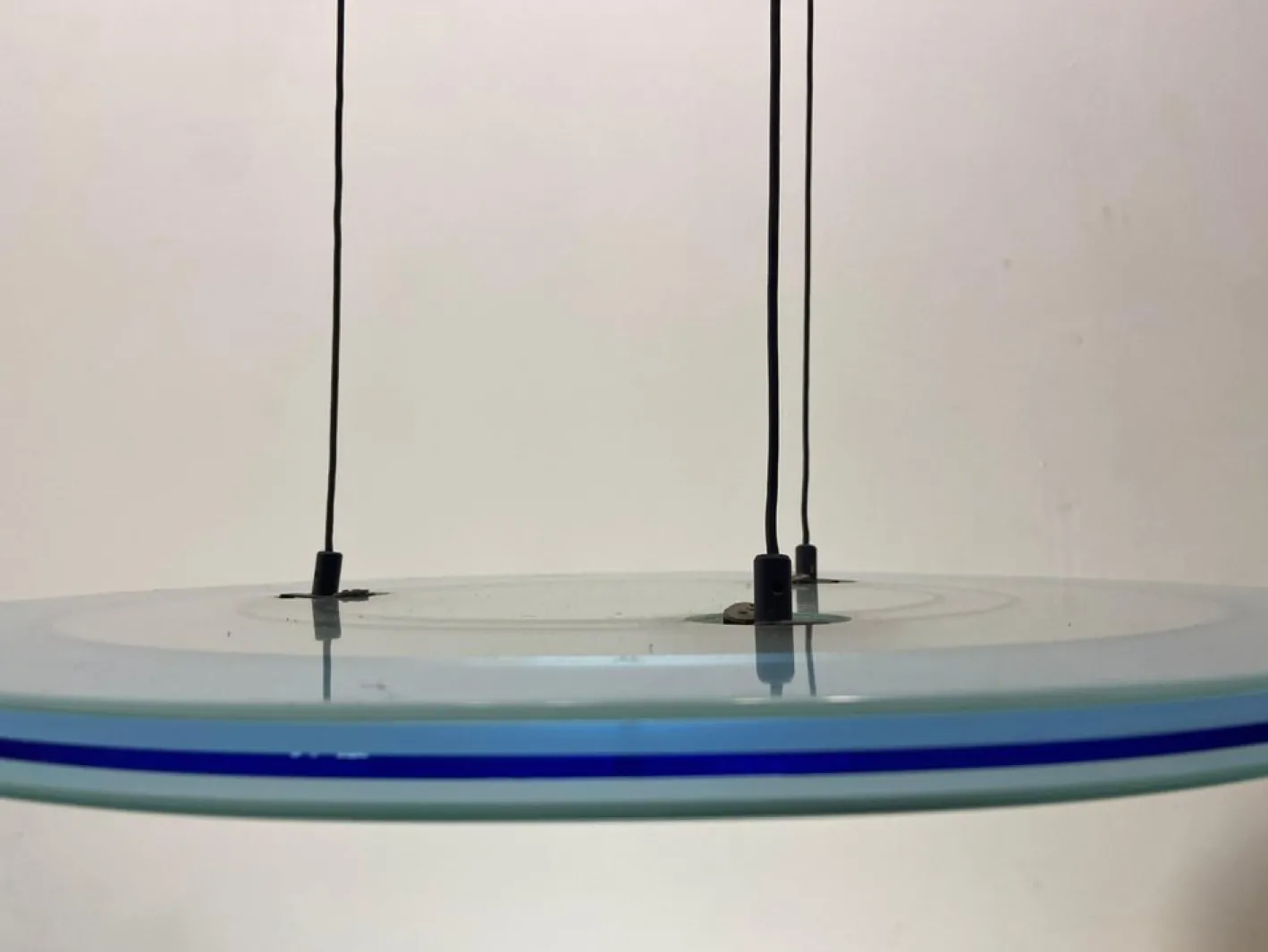 Aurora Glas Hängelampe von Arteluce, 1980er
